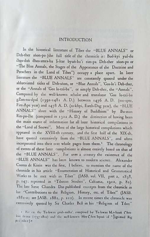 The Blue Annals. Parts I & II, Bound in One | George N. Roerich
