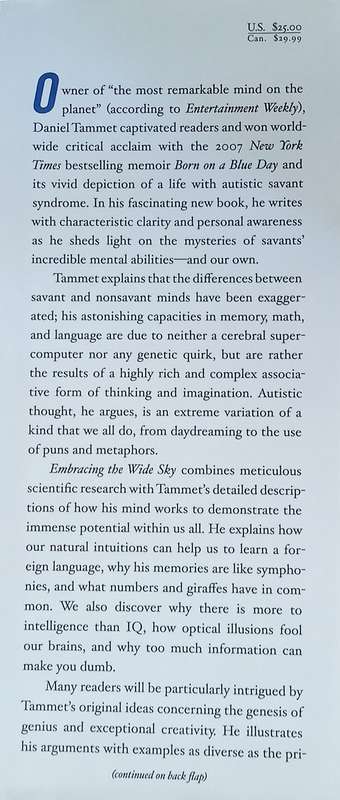 Embracing the Wide Sky: A Tour Across the Horizons of the Mind | Daniel Tammet