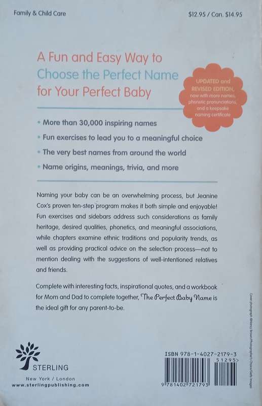 The Perfect Baby Name: A Proven Plan for Choosing a Name You'll Love | Jeanine Cox