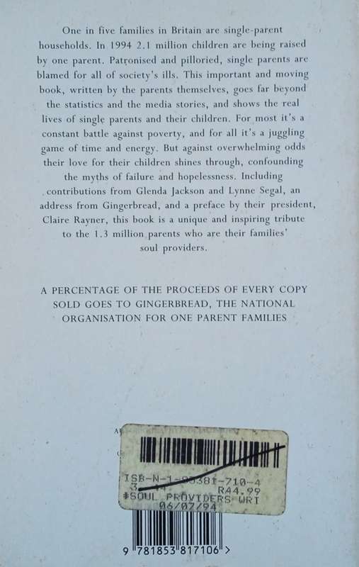 Soul Providers: Writings by Single Parents | Gil McNeil (ed.)