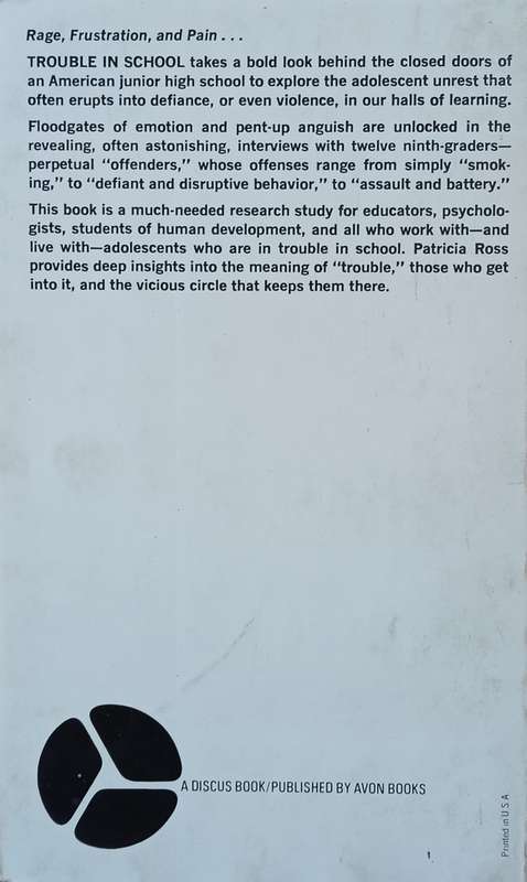 Trouble in School: A Portrait of Young Adolescents | Patricia Ross