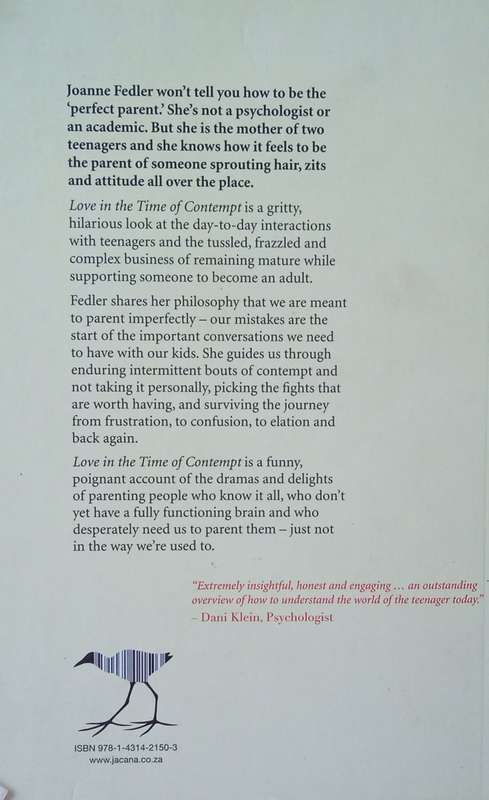 Love in the Time of Contempt: Consolations for Parents of Teenagers | Joanne Fedler