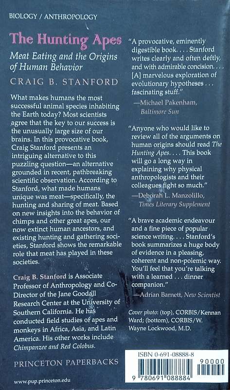 The Hunting Apes: Meat Eating and the Origins of Human Behavior | Craig B. Stanford