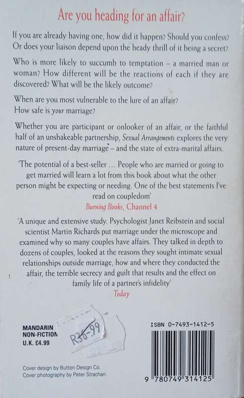 Sexual Arrangements: Marriage, Monogamy and Affairs | Janet Reibstein & Martin Richards