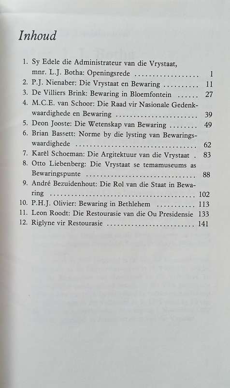 Die Vrystaat en Bewaring. Simposium 16-17 Maart 1983 [Afrikaans]