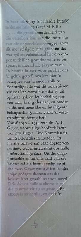 Briewe Uit Highveld. Mev. Anna Geyer Se Briewe Uit Londen [Afrikaans] | M.E.R. (comp.)