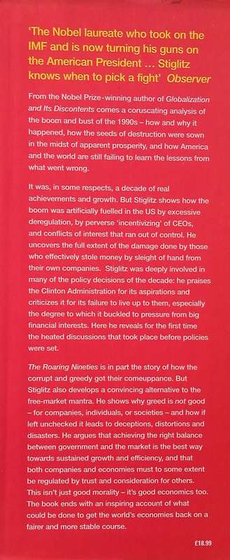 The Roaring Nineties: Seeds of Destruction | Joseph Stiglitz