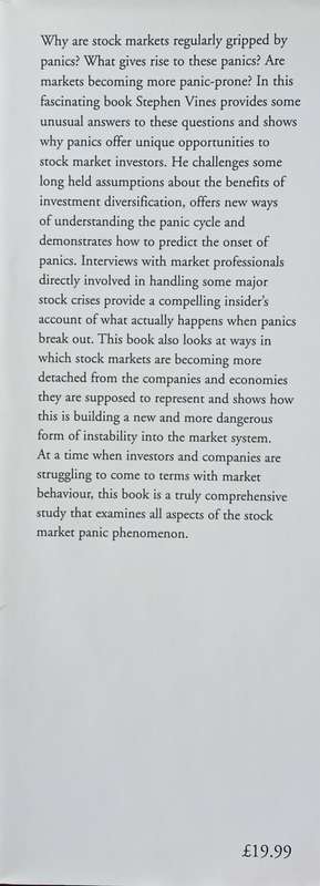 Market Panic: Wild Gyrations, Risks and Opportunities in Stock Markets | Stephen Vines