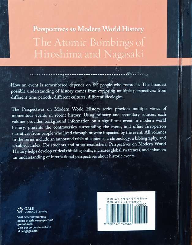 Perspectives on Modern History: The Atomic Bombings of Hiroshima and Nagasaki | Sylvia Engdahl (ed.)