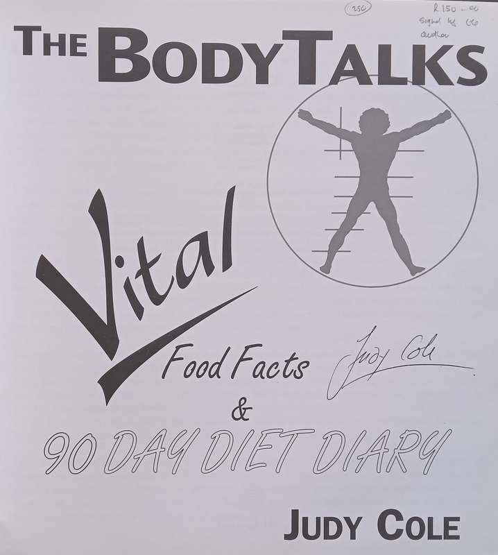 Vital Food Facts & 90 Day Diet Diary (Signed by Author) | Judy Cole