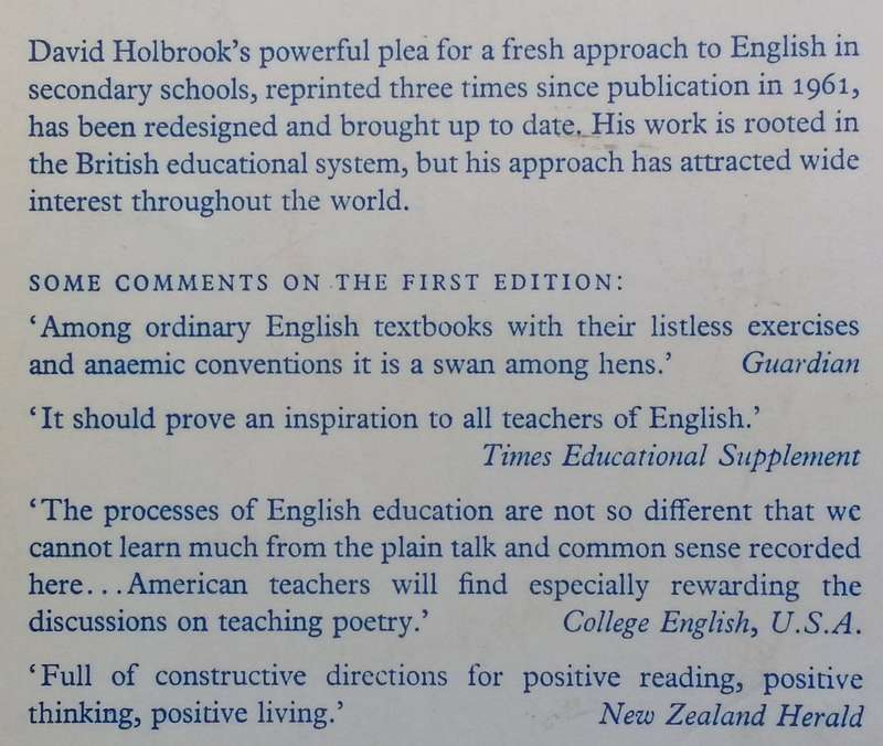 English for Maturity: English in the Secondary School | David Holbrook