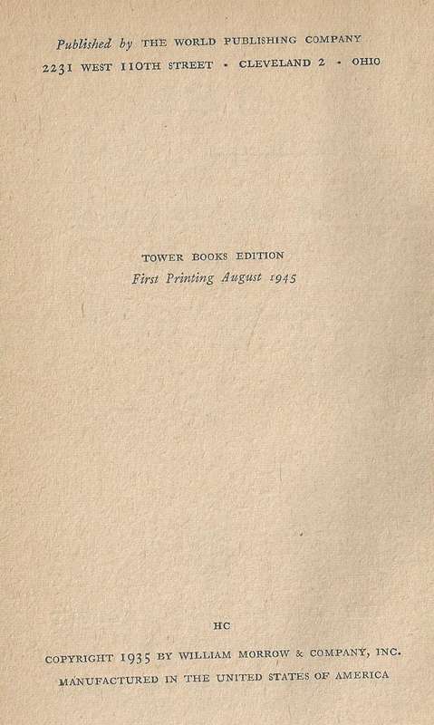 The Unicorn Murders (Tower Books Edition, 1945) | Carter Dickson