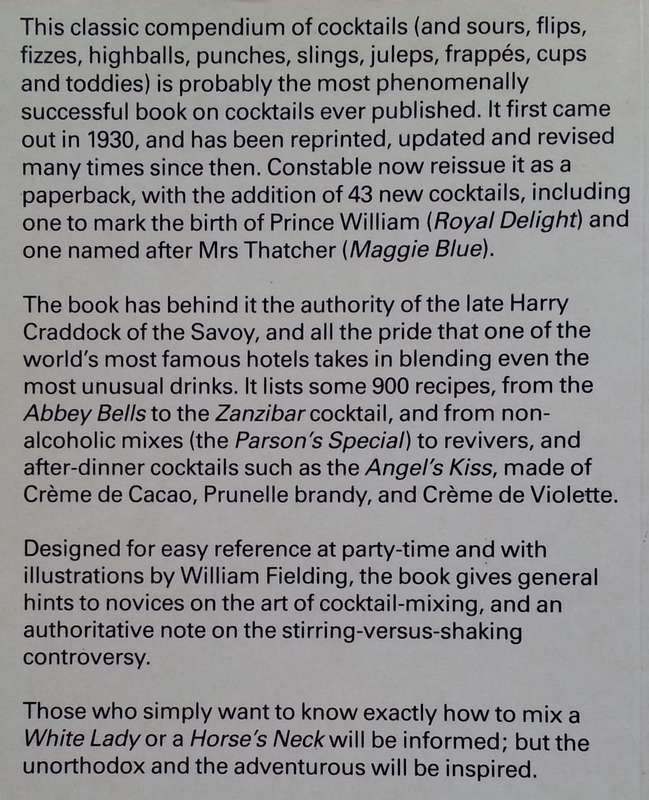 The Savoy Cocktail Book