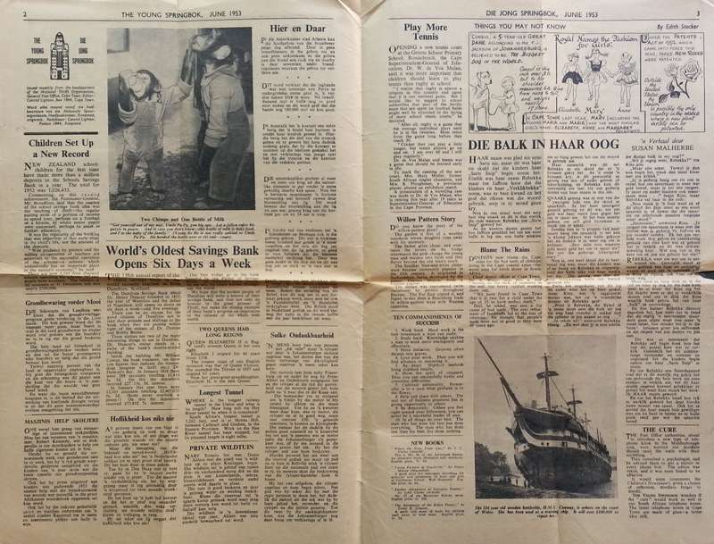 The Young Springbok: Official Organ of the National Thrift Movement in South Africa (June 1953)