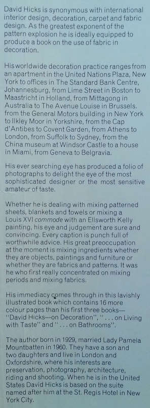 David Hicks on Decoration with Fabrics | David Hicks