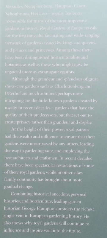 Royal Gardens of Europe | George Plumptre