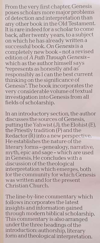 On Genesis: A New Reading | Bruce Vawter
