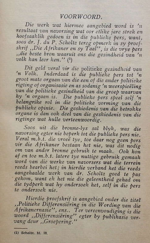 Politieke Groeperingin die Wording van die Afrikanernasie (Inscribed by Author, Afrikaans) | J. A...