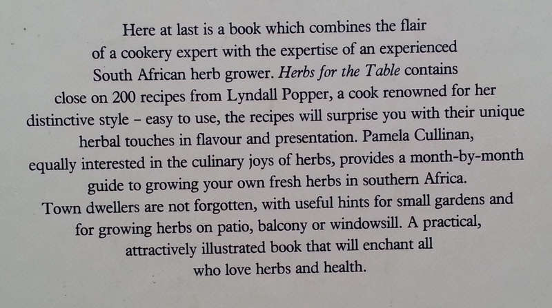 Herbs for the Table: South African Recipes and Herbal Advice | Lyndall Popper & Pamela Cullinan
