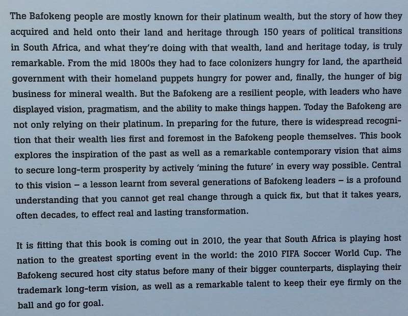Mining the Future: The Bafokeng Story