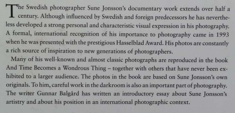 And Time Becomes a Wondrous Thing: Photographs of People and Landscapes | Sune Jonsson