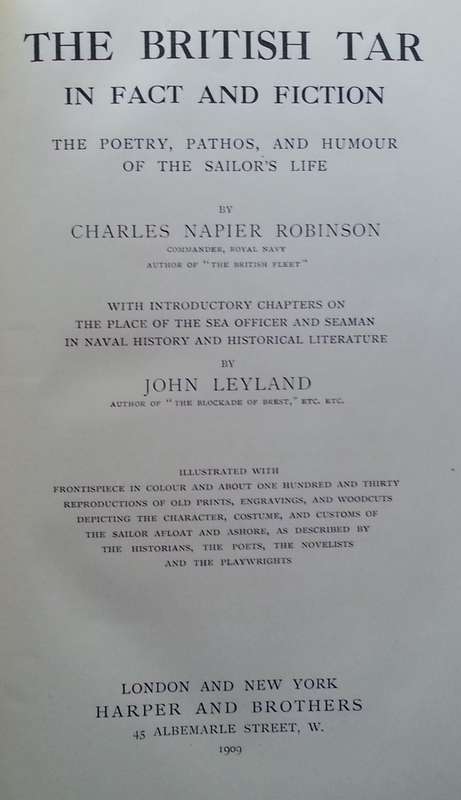 The British Tar in Fact and Fiction (Published 1909) | Charles Napier Robinson & John Leyland