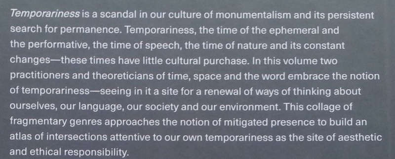 Temporariness: On the Imperatives of Place (Challenges #2) | John Kinsella & Russell West-Pavlov