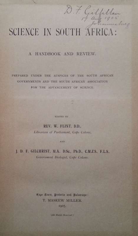 Science in South Africa: A Handbook and Review (Published 1905) | W. Flint & J. D. F. Gilchrist (...