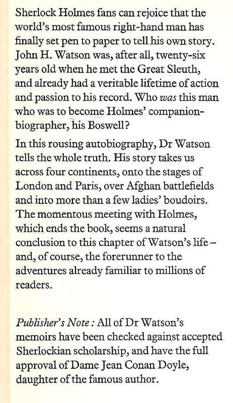 The Private Life of Dr. Watson: Being the Personal Reminiscences of John H. Watson M.D. | Michael...