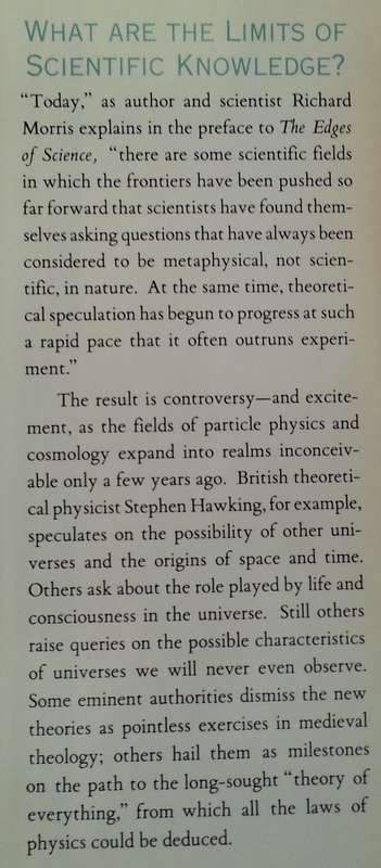 The Edges of Science: Crossing the Boundary from Physics to Metaphysics | Richard Morris