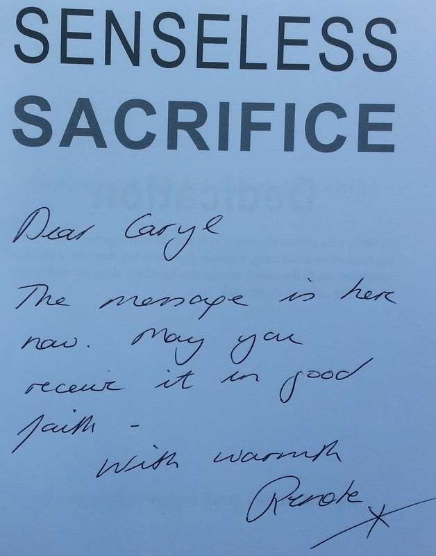 Sensless Sacrifice: Givers and Takers in Relationships (Inscribed by Co-Author for Renate Volpe) ...