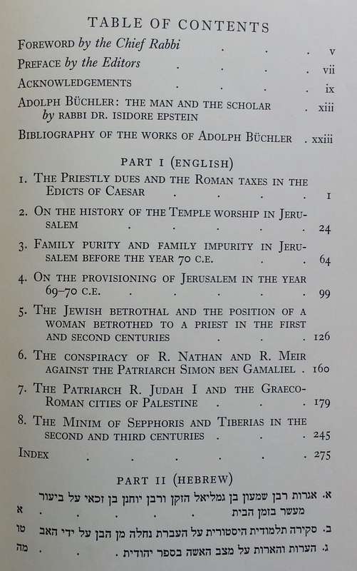 Studies in Jewish History (Adolph Buchler Memorial Volume) | Adolf Buchler