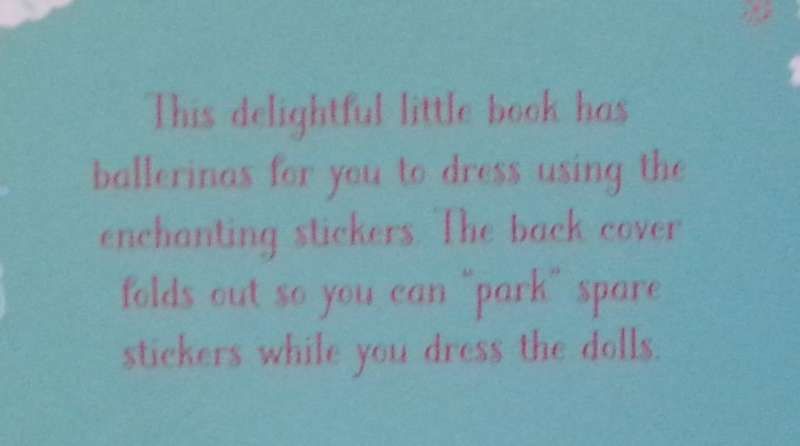 Little Sticker Dolly Dressing Ballerina (Over 250 Reusable Stickers)