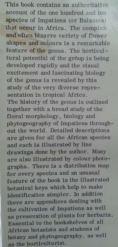 Impatiens of Africa | C. Grey-Wilson