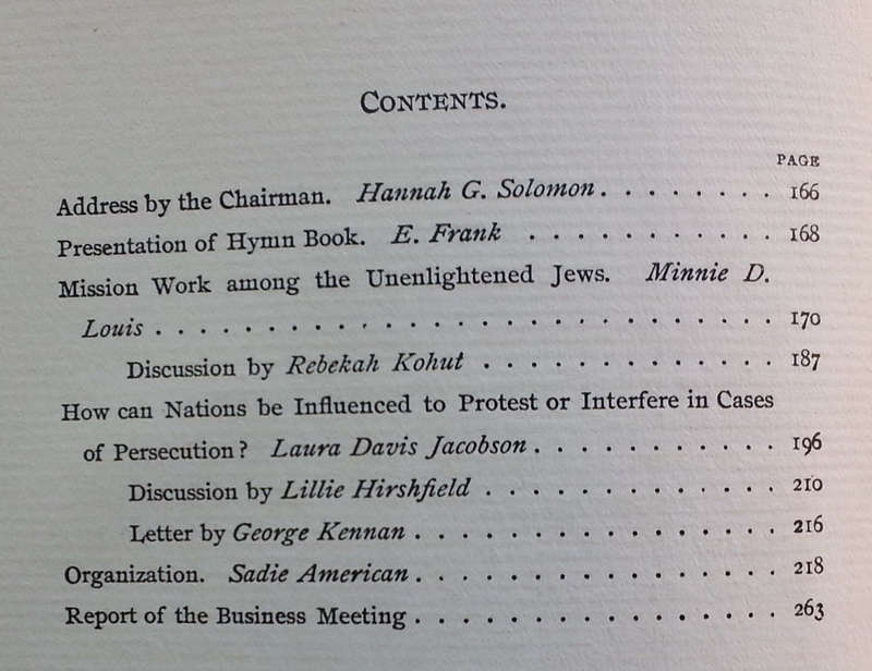 Papers of the Jewish Women's Congress Held at Chicago, September 1893 (Published 1894)