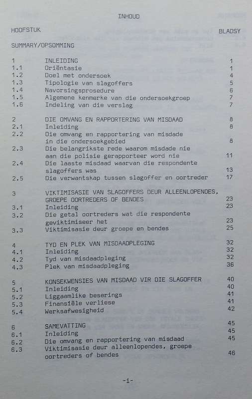 Primere Viktimisasie in Soweto (Afrikaans) | H. G. Strijdom & W. J. Schurink