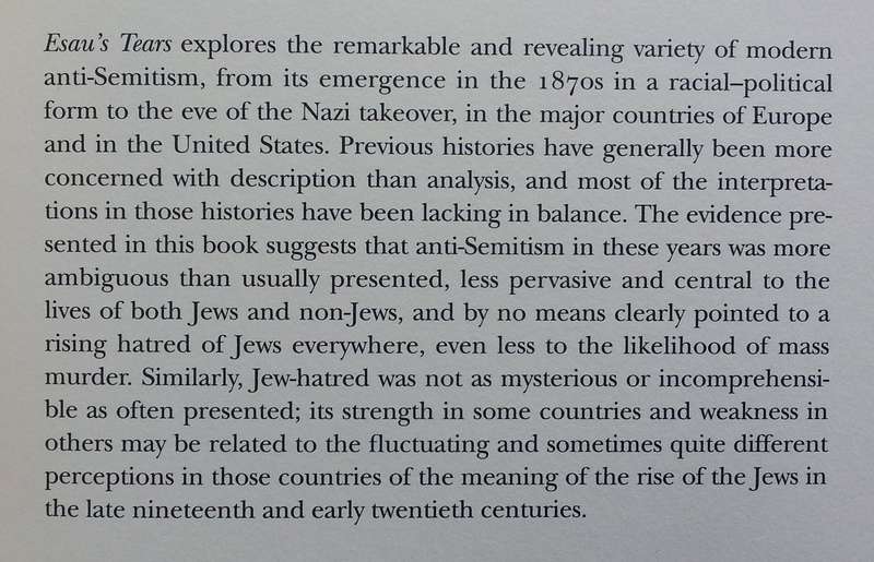 Esau's Tears: Modern Anti-Semitism and the Rise of the Jews | Albert S. Lindemann