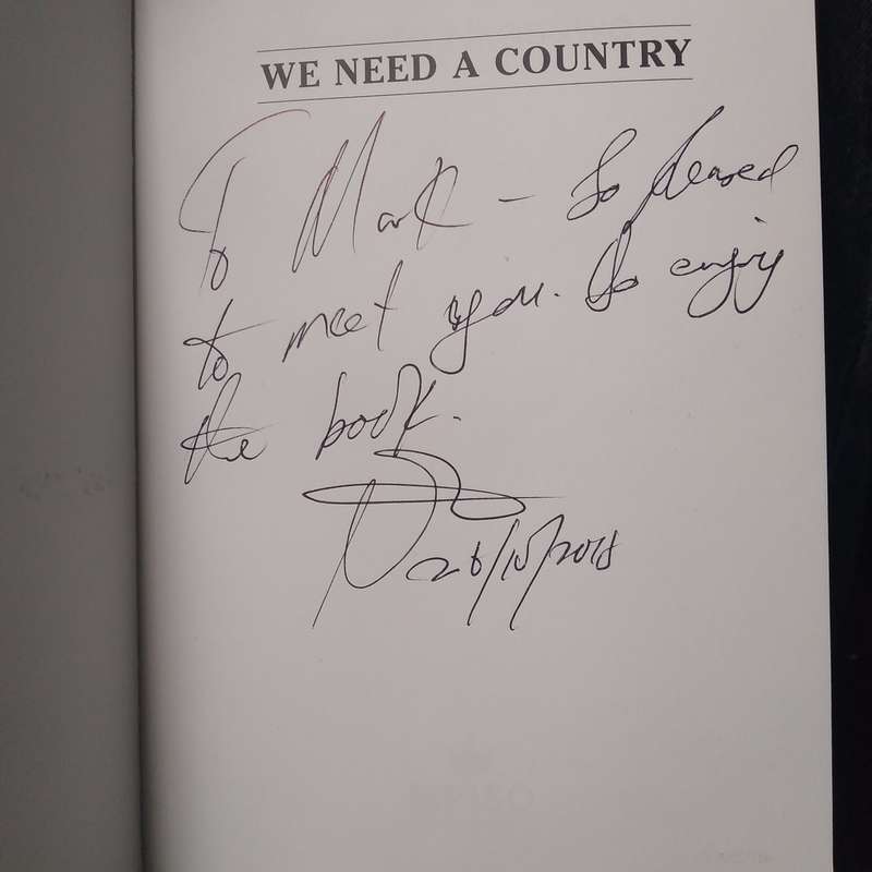 We Need a Country (Inscribed by author) | Monde Mkasawe