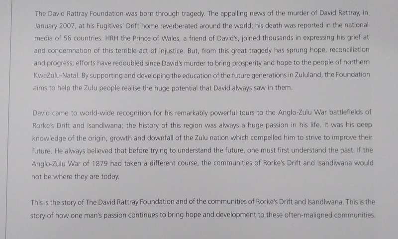 The David Rattray Foundation  (the History, the Future, the Legacy) (signed by author)| George Irwin