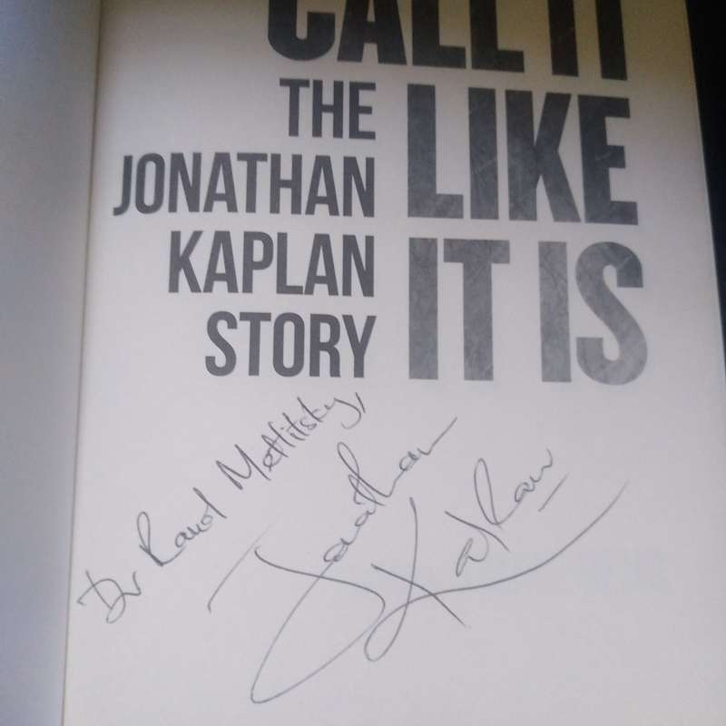 Call It Like It Is: The Jonathan Kaplan Story  (inscribed by author)| Mike Behr
