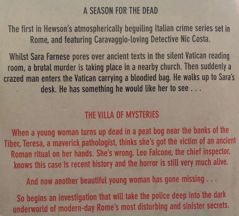 A Season for the Dead & The Villa of Mysteries | David Hewson