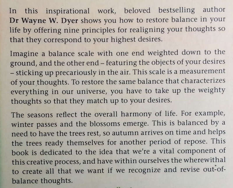 Being in Balance: 9 Principles for Creating Habits to Match Your Desires | Wayne W. Dyer