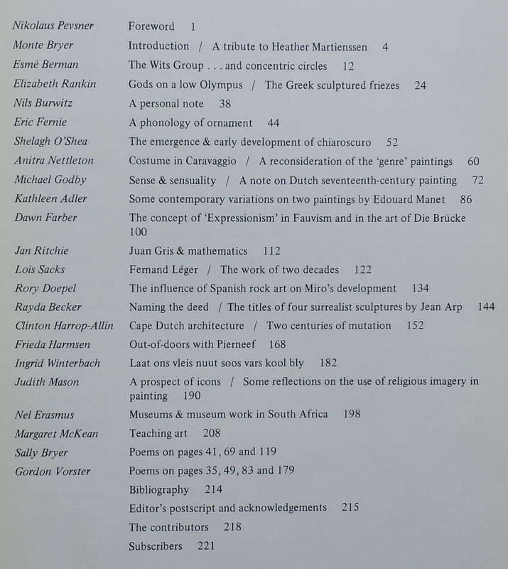 Art and Articles in Honour of Heather Martienssen | Frieda Harmsen (Ed.)