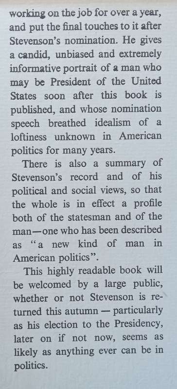 Adlai Stevenson: The Man & the Statesman | John Bartlow Martin