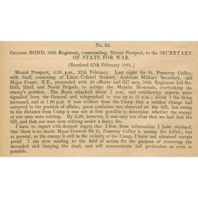 Further Correspondence (Telegraphic) Respecting the Affairs of South Africa