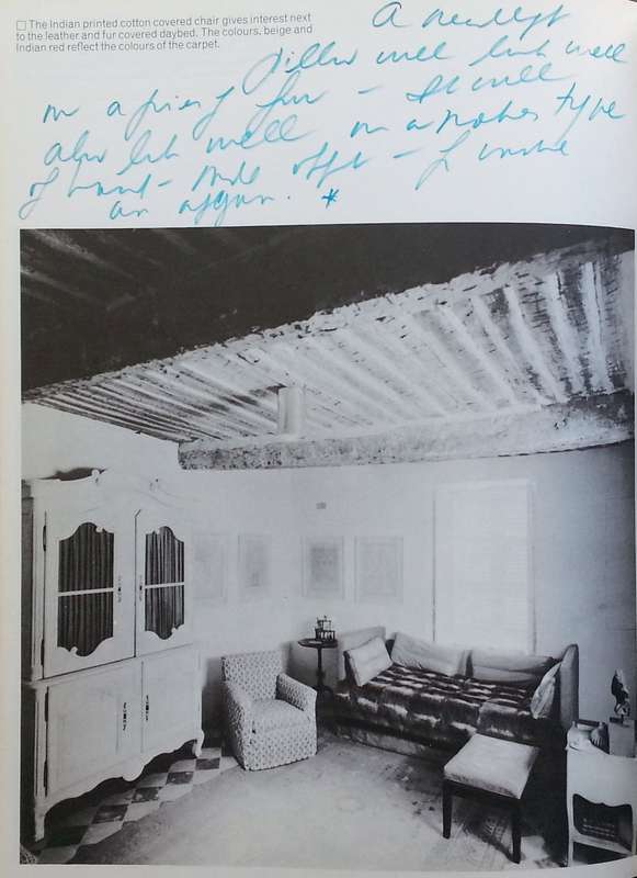 David Hicks on Decoration with Fabrics (With Decorator's Hand-Written Notes) | David Hicks