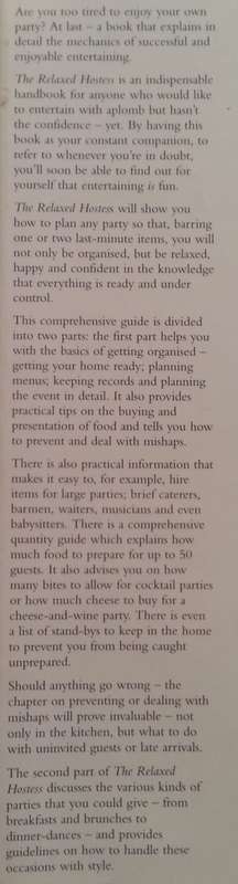 The Relaxed Hostess: A Guide to Successful Entertaining | Maya Ingwersen