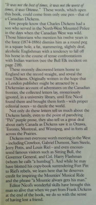 The Astonishing Long-Lost Letters of Dickens of the Mounted | Eric Nicol (Ed.)
