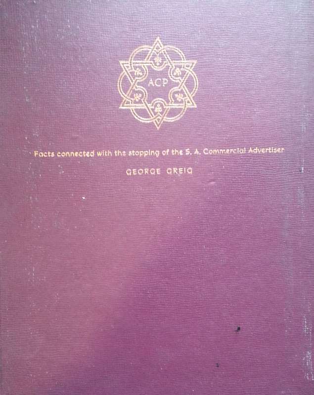 Facts Connected with the Stopping of the South African Commercial Advertiser (Limited Edition Fac...