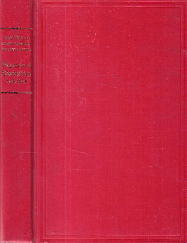 Association of Mine Managers of South Africa: Papers and Discussions (1974-1975)